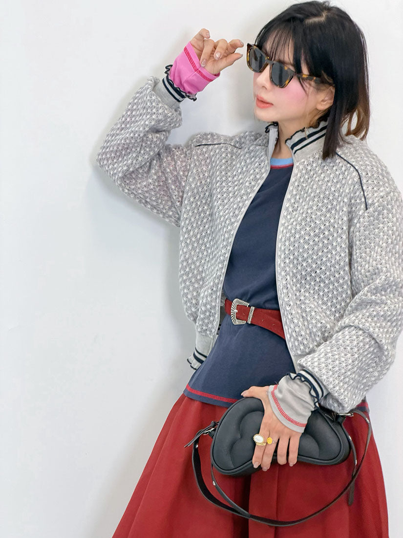 Sporty Knit Zip Jacket(2 Colours)