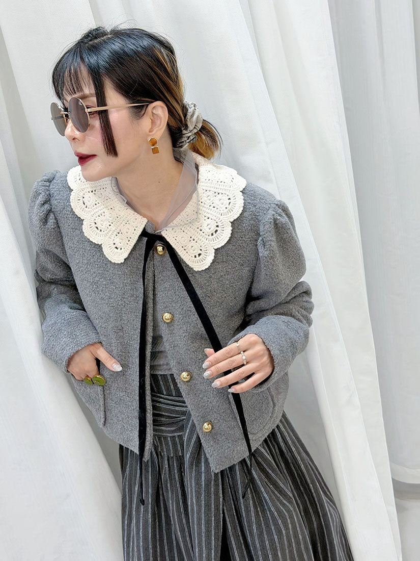 Bow Detailed Striped Skirt (2 Colours)