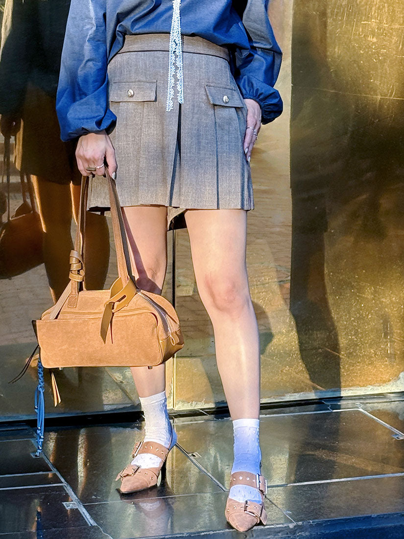 Pleated Glen Check Skort (2 Colours)