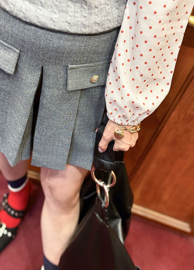 Pleated Glen Check Skort (2 Colours)