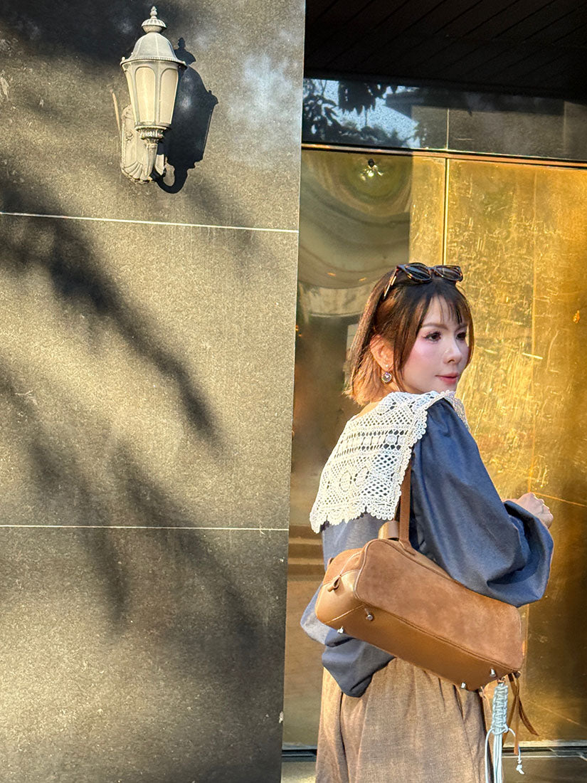 Le Teckel Suede Shoulder Bag (4 Colours)