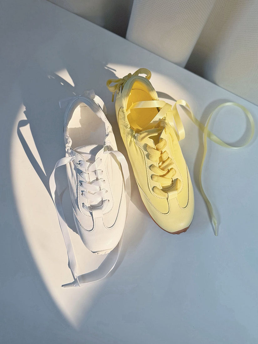 Clean Paneling Ballet Sneakers (3 Colours)