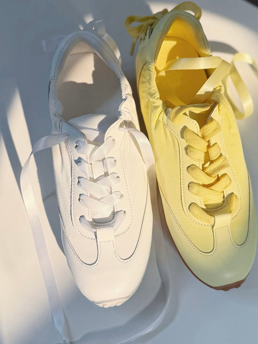 Clean Paneling Ballet Sneakers (3 Colours)