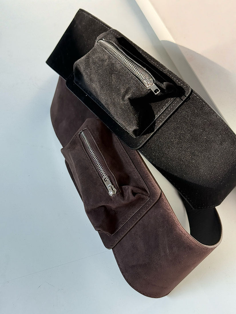 Suede Pouch Belt (2 Colours)