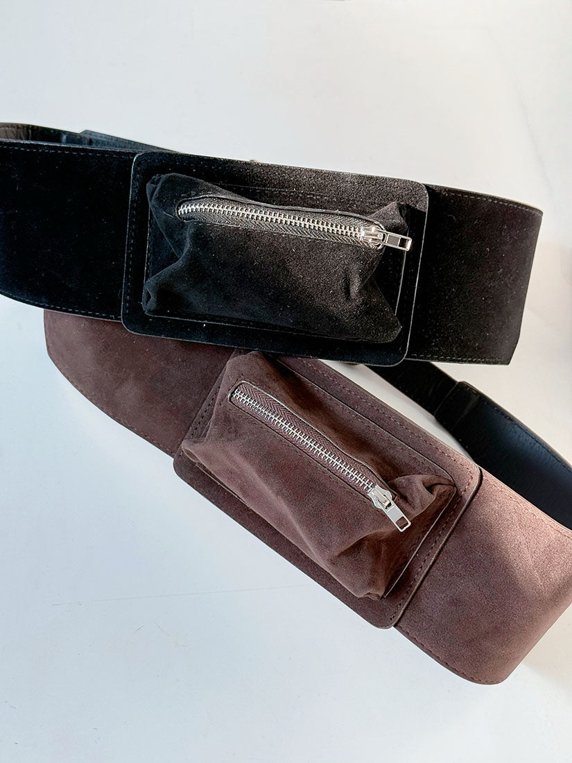 Suede Pouch Belt (2 Colours)