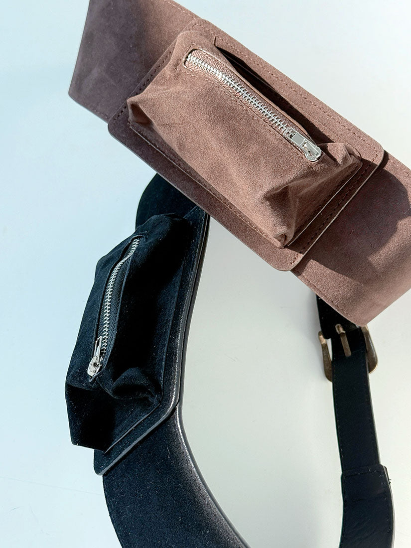 Suede Pouch Belt (2 Colours)