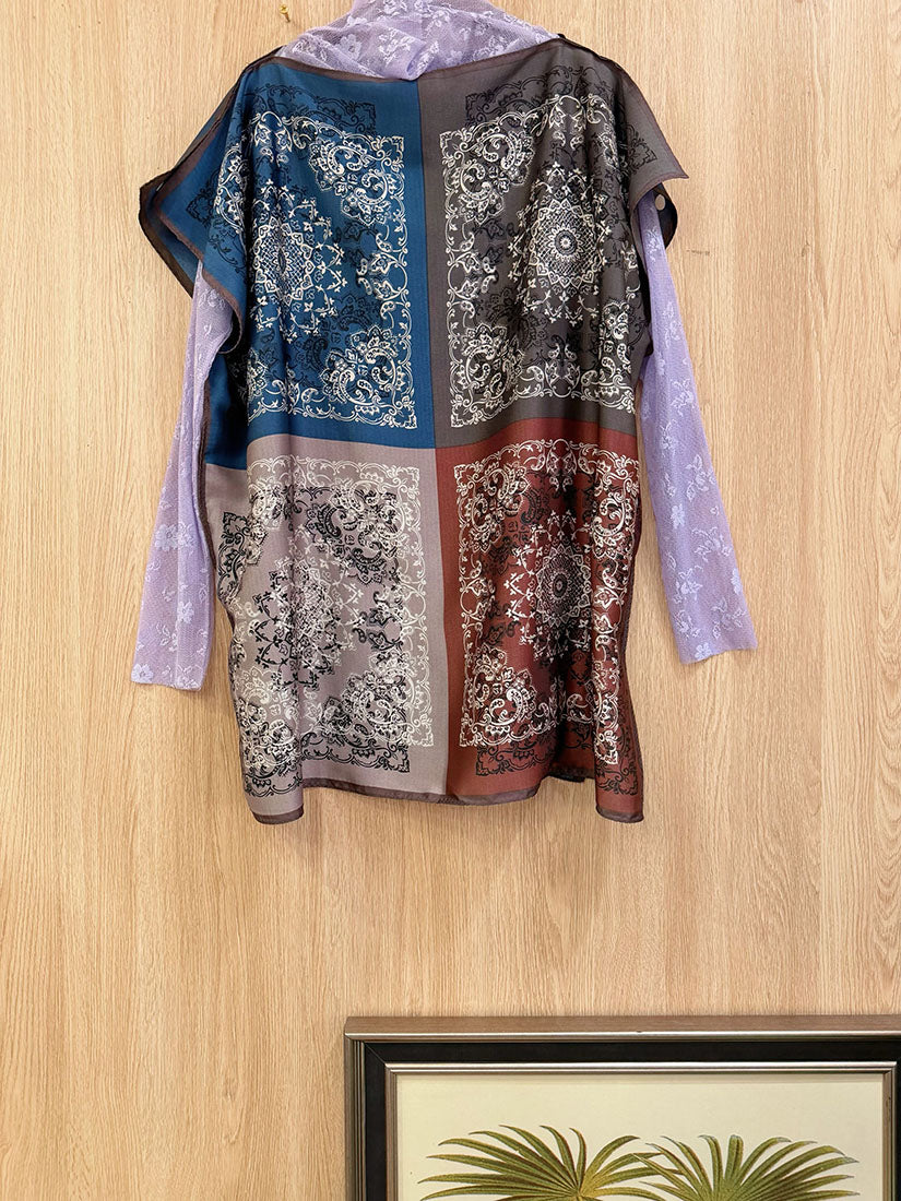 Floral On Stripe Lace Top (4 Colours)