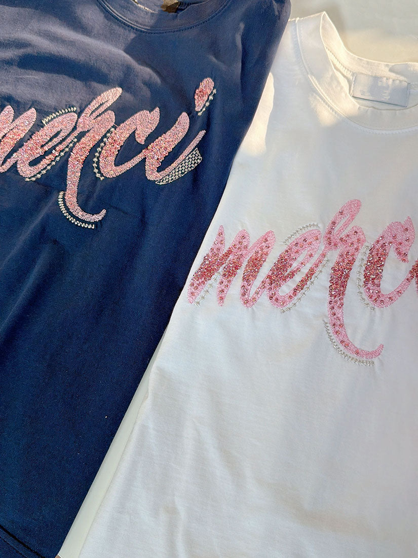 Sparkle Embellished Tee (3 Colours)