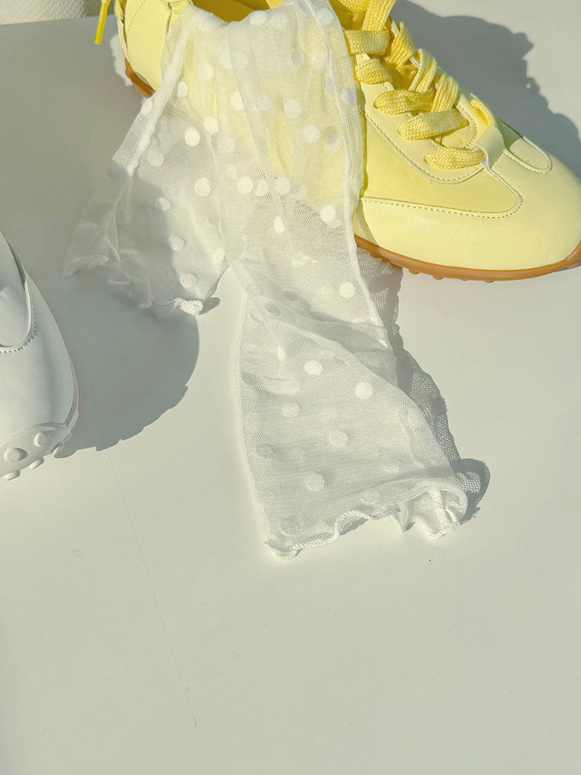 Polka Dot Mesh Socks Set