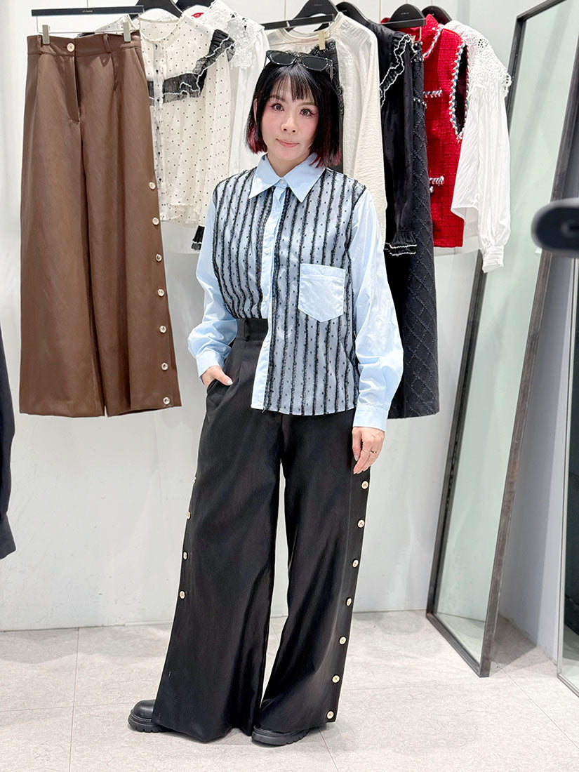 Side Button Pants (2 Colours)