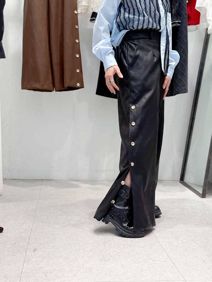 Side Button Pants (2 Colours)