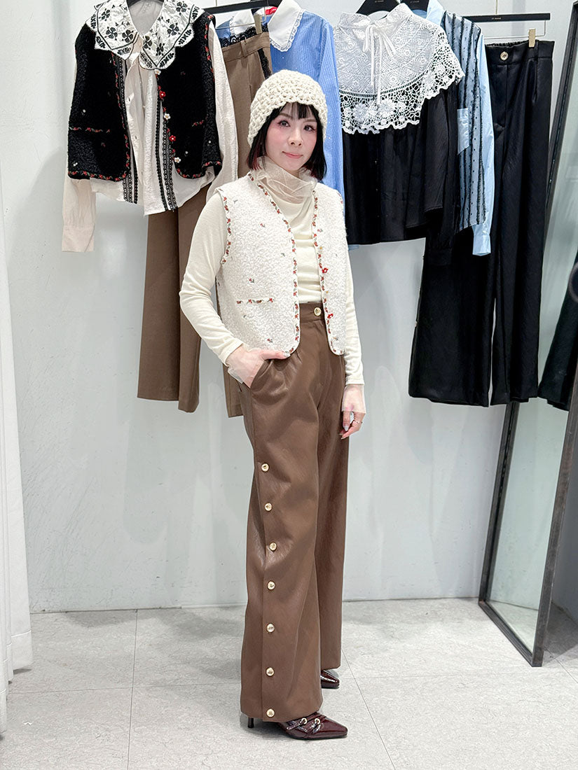 Side Button Pants (2 Colours)