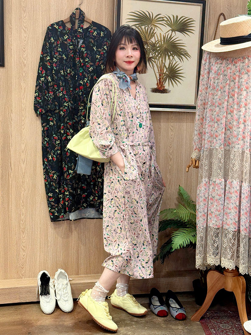 Tie Waist Floral Button Up Dress (2 Colours)