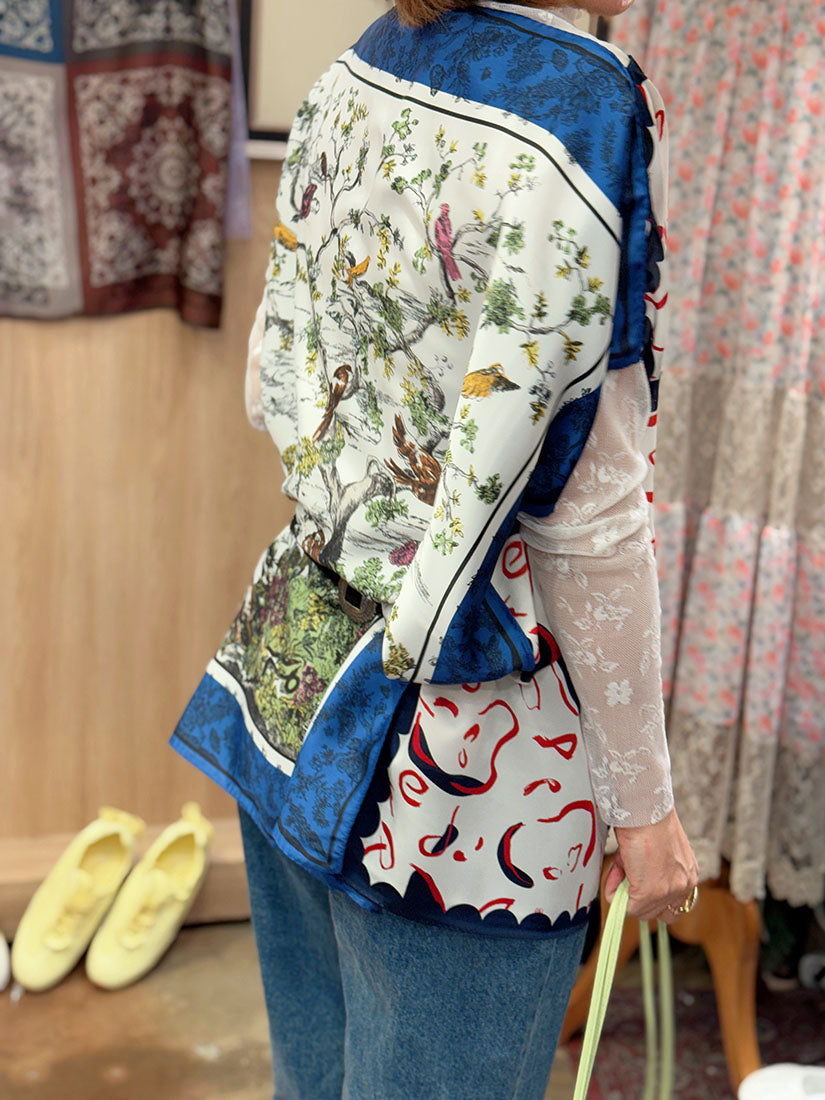 Floral On Stripe Lace Top (4 Colours)