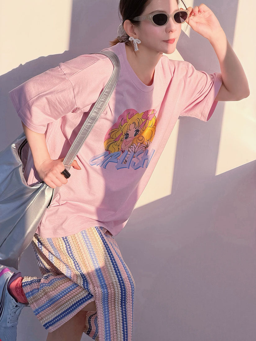 Candy Candy 'Girlish' Printed Tee (2 Colours)