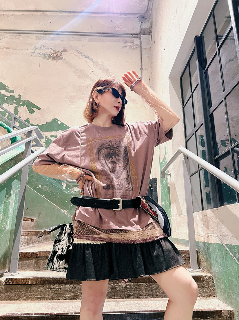Metallic Paint Bucket Bag (2 Colours)