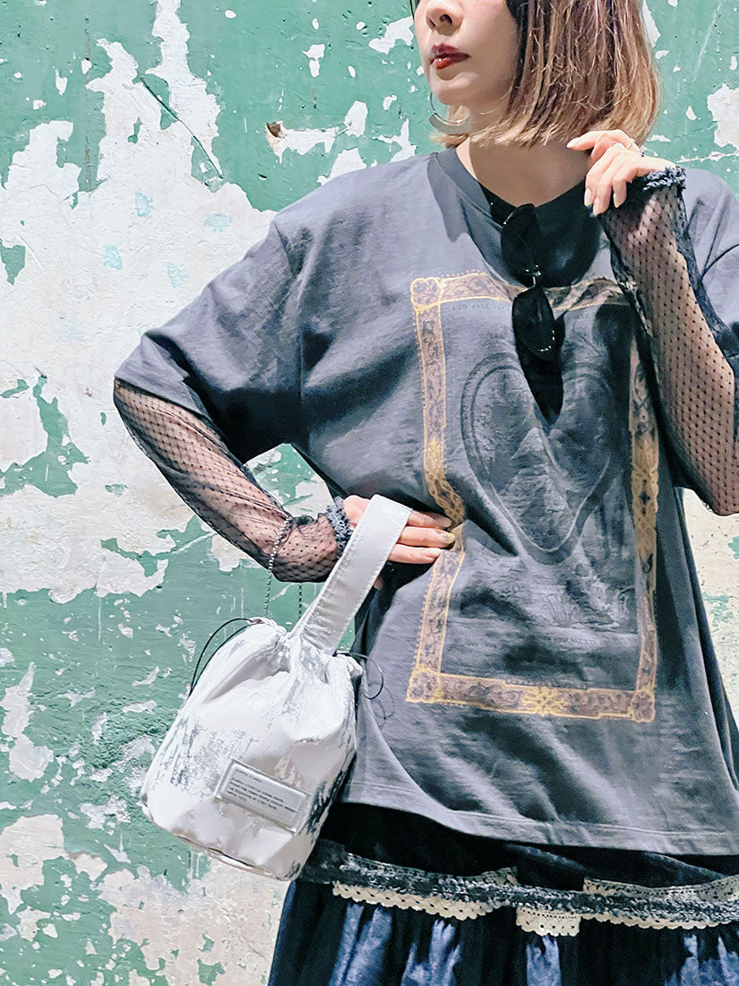 Metallic Paint Bucket Bag (2 Colours)