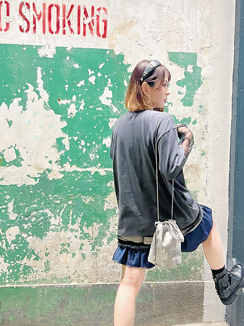 Metallic Paint Bucket Bag (2 Colours)