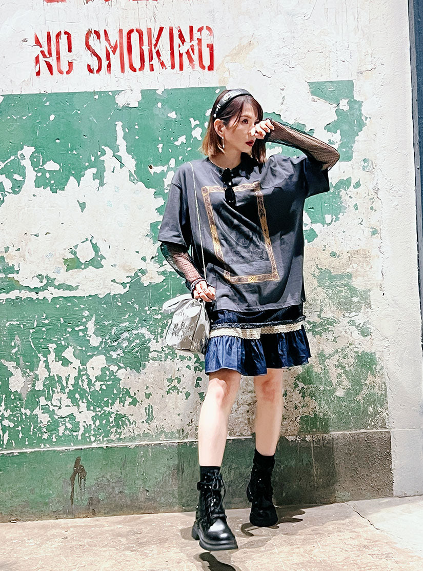 Metallic Paint Bucket Bag (2 Colours)
