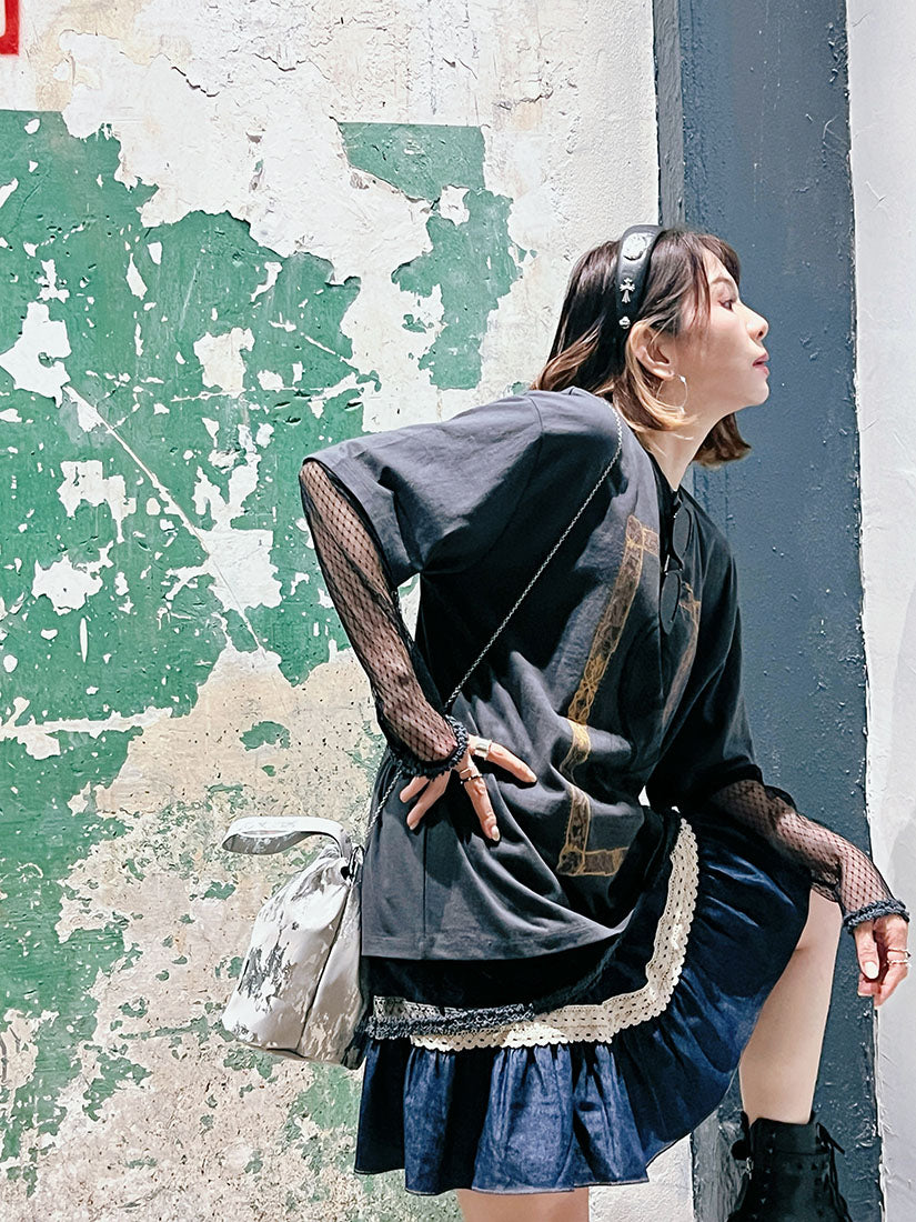 Metallic Paint Bucket Bag (2 Colours)