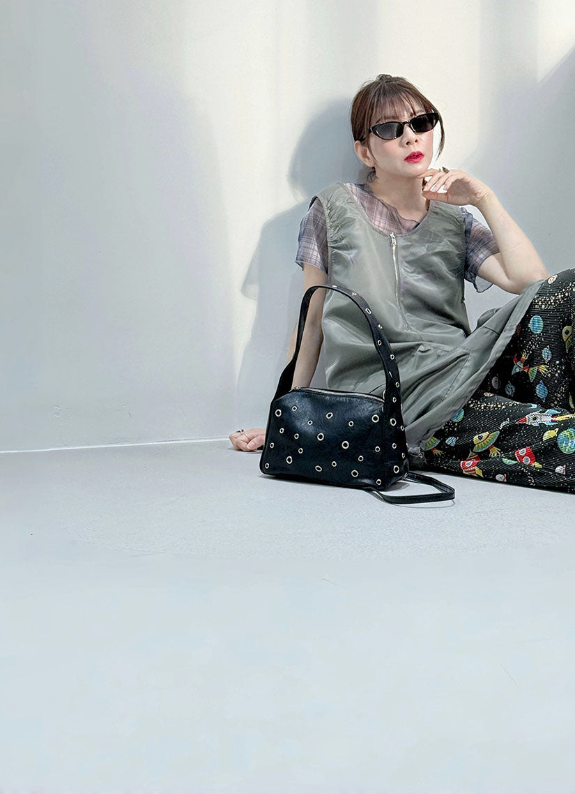 Space Print Pleated Wide Leg Pants (2 Colours)