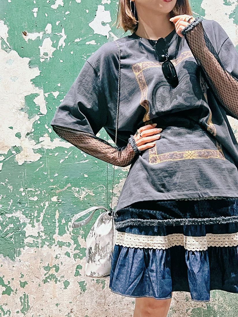 Metallic Paint Bucket Bag (2 Colours)