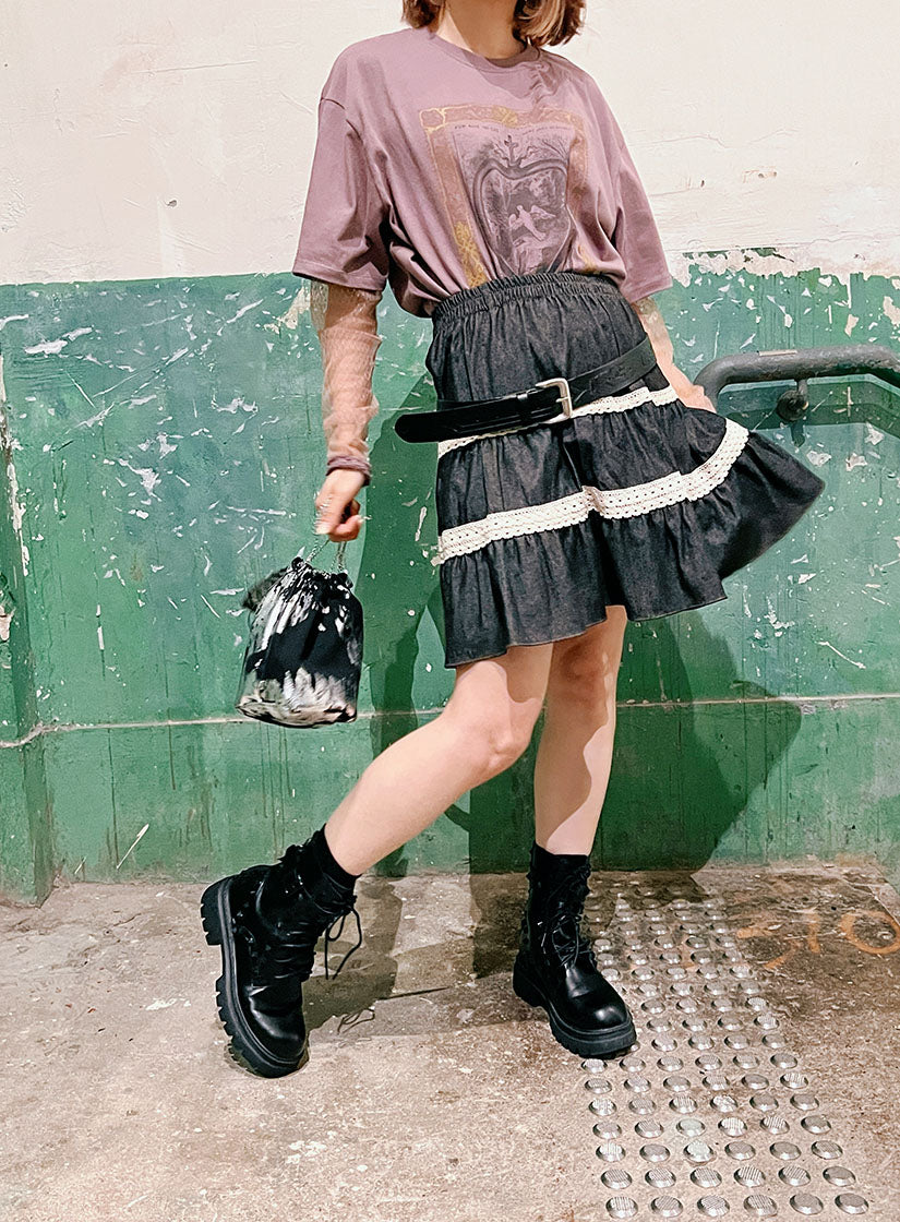 Metallic Paint Bucket Bag (2 Colours)