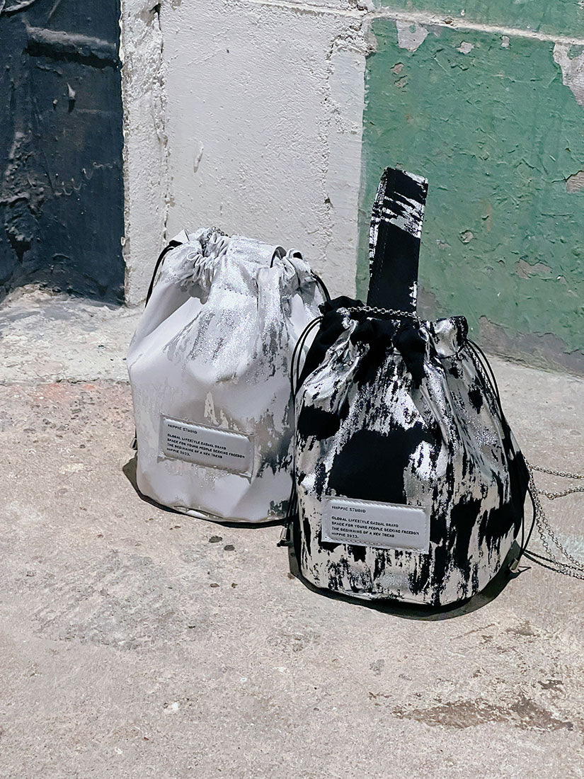 Metallic Paint Bucket Bag (2 Colours)