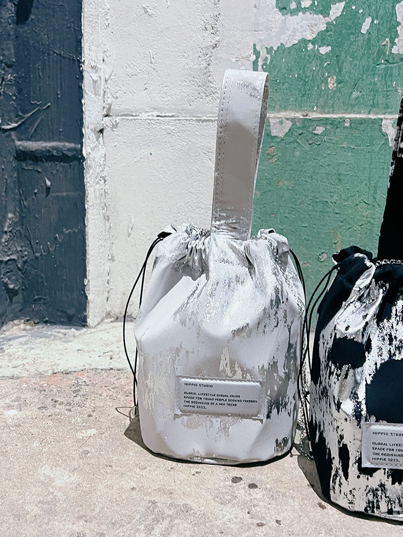 Metallic Paint Bucket Bag (2 Colours)