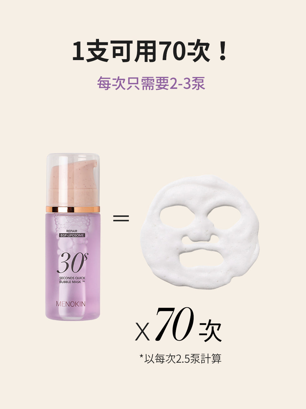 韓國 MENOKIN 30秒免洗泡泡面膜