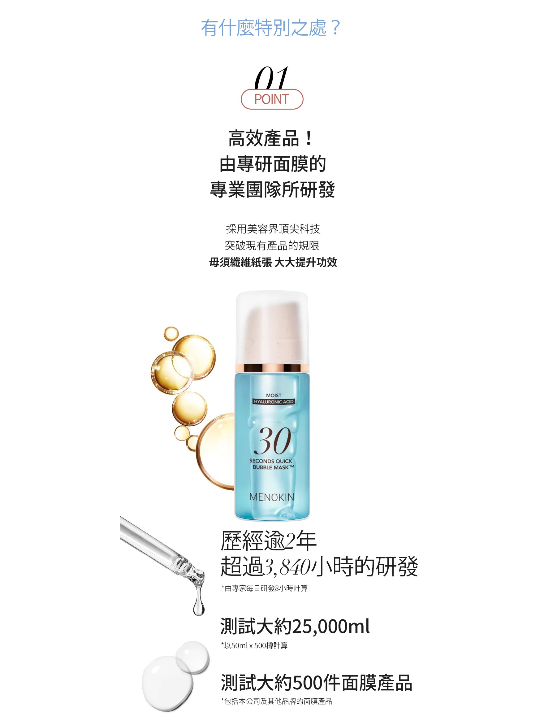 韓國 MENOKIN 30秒免洗泡泡面膜