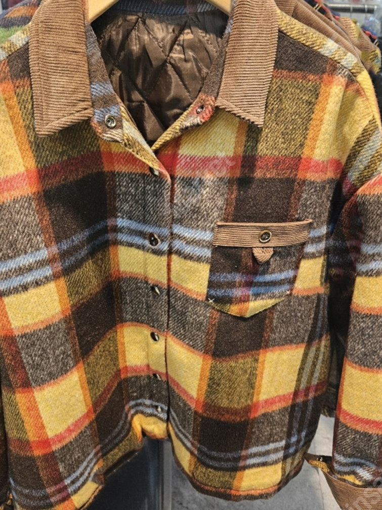 Snap Button Tartan Shirt (2 Colours)
