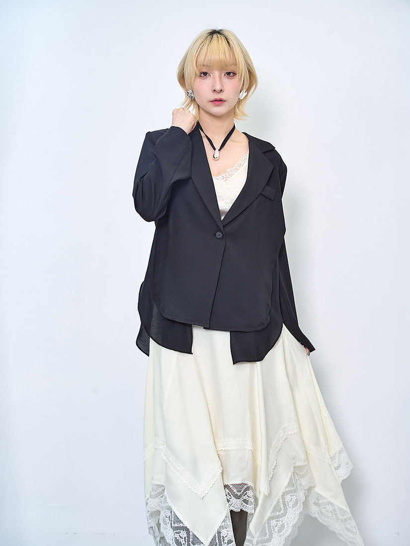 Layered Flare Blazer (2 Colours)