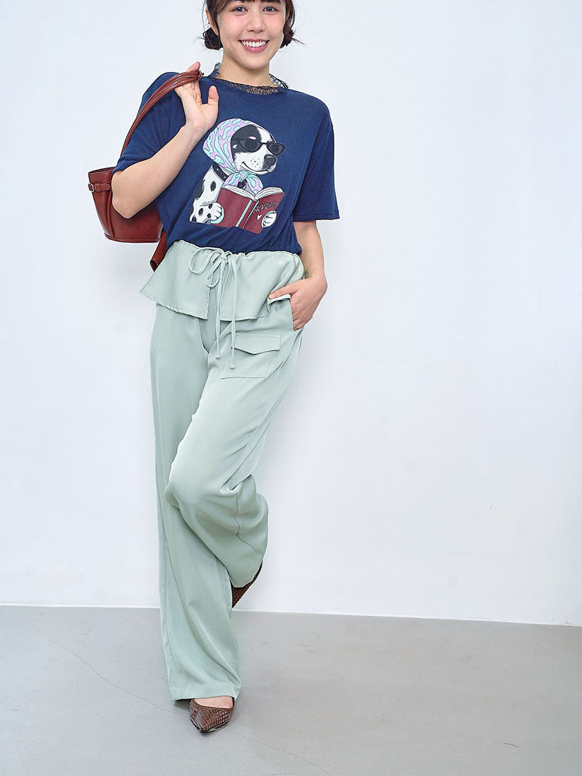 Ruffle Layered Waist Pants (3 Colours)