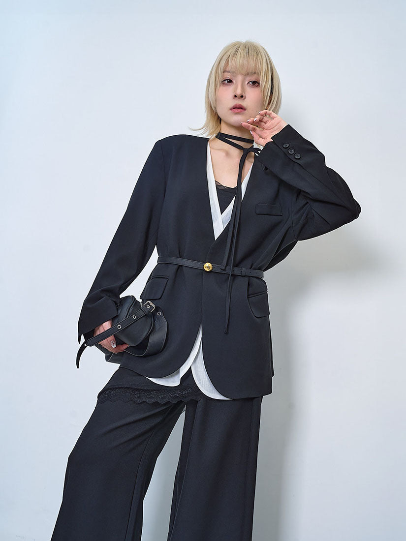 Layered Detail Blazer (2 Colours)