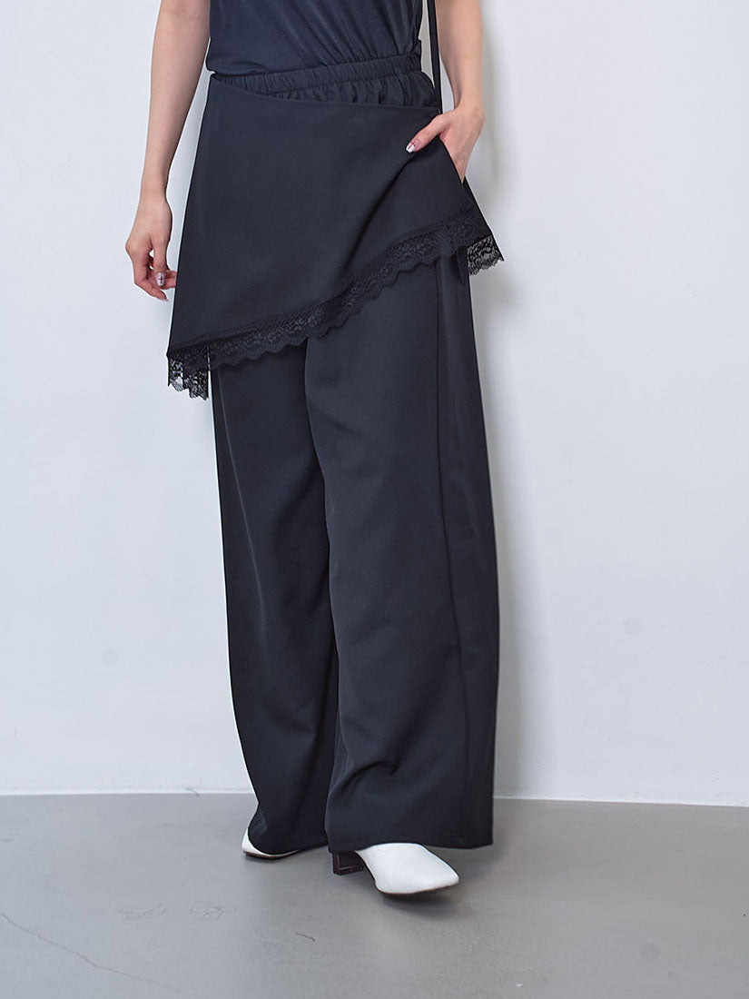 Fringed Lace Belt Trousers (2 Colours)