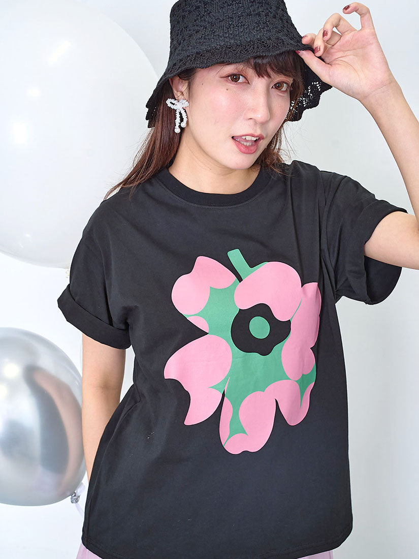 Flower Printed Tee (2 Colours)