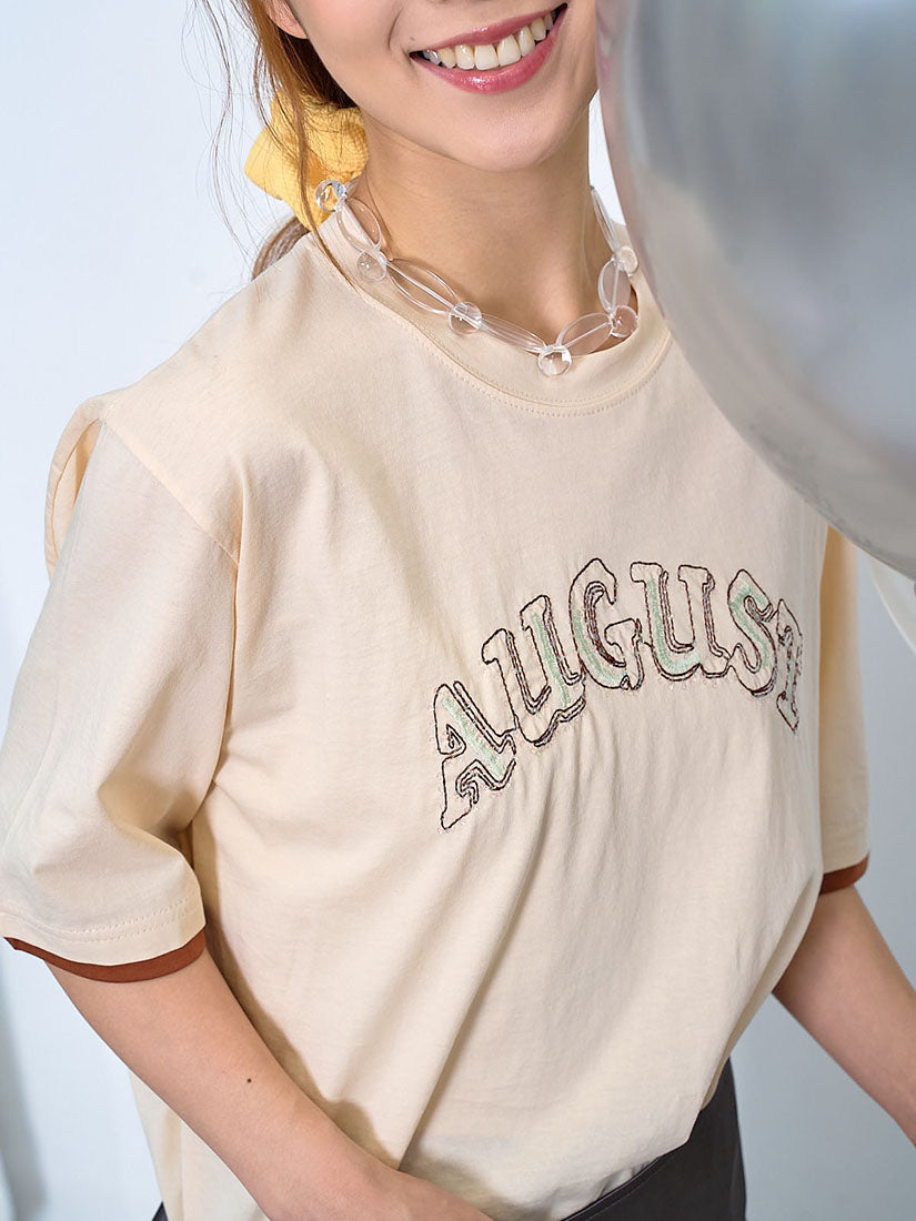 'August' Embellishment Tee (2 Colours)