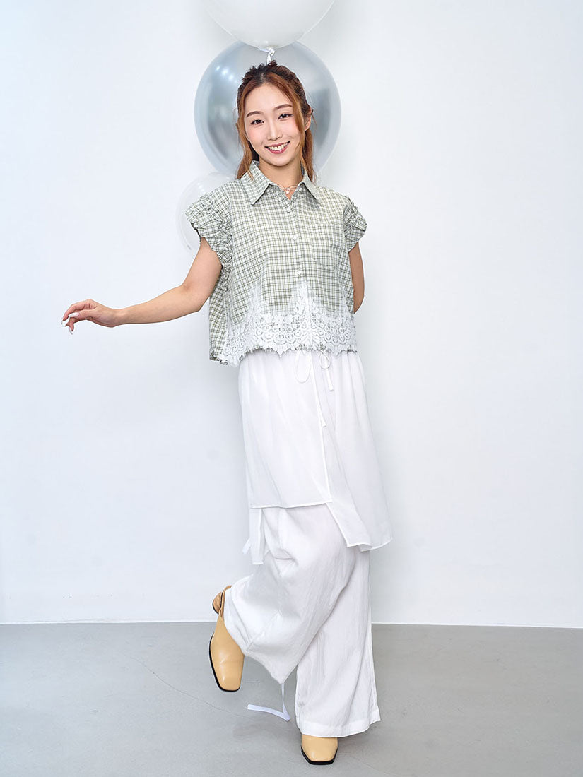 Chiffon Layered Pants (2 Colours)