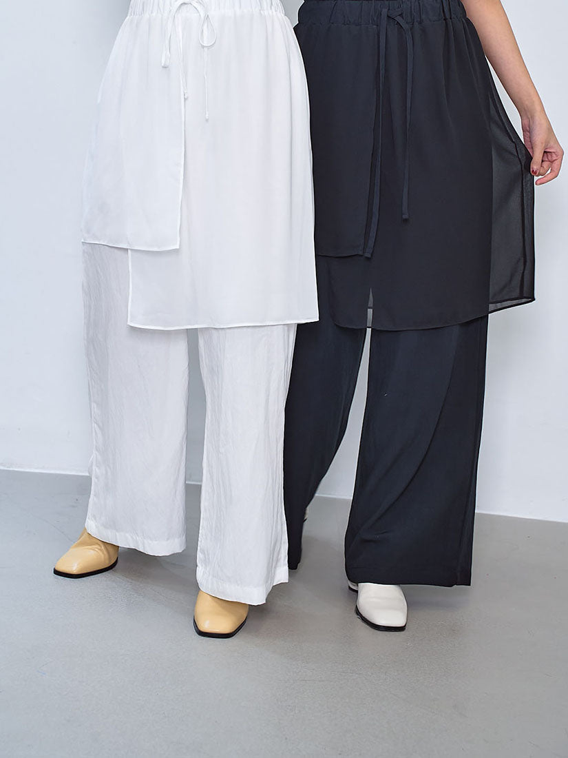 Chiffon Layered Pants (2 Colours)