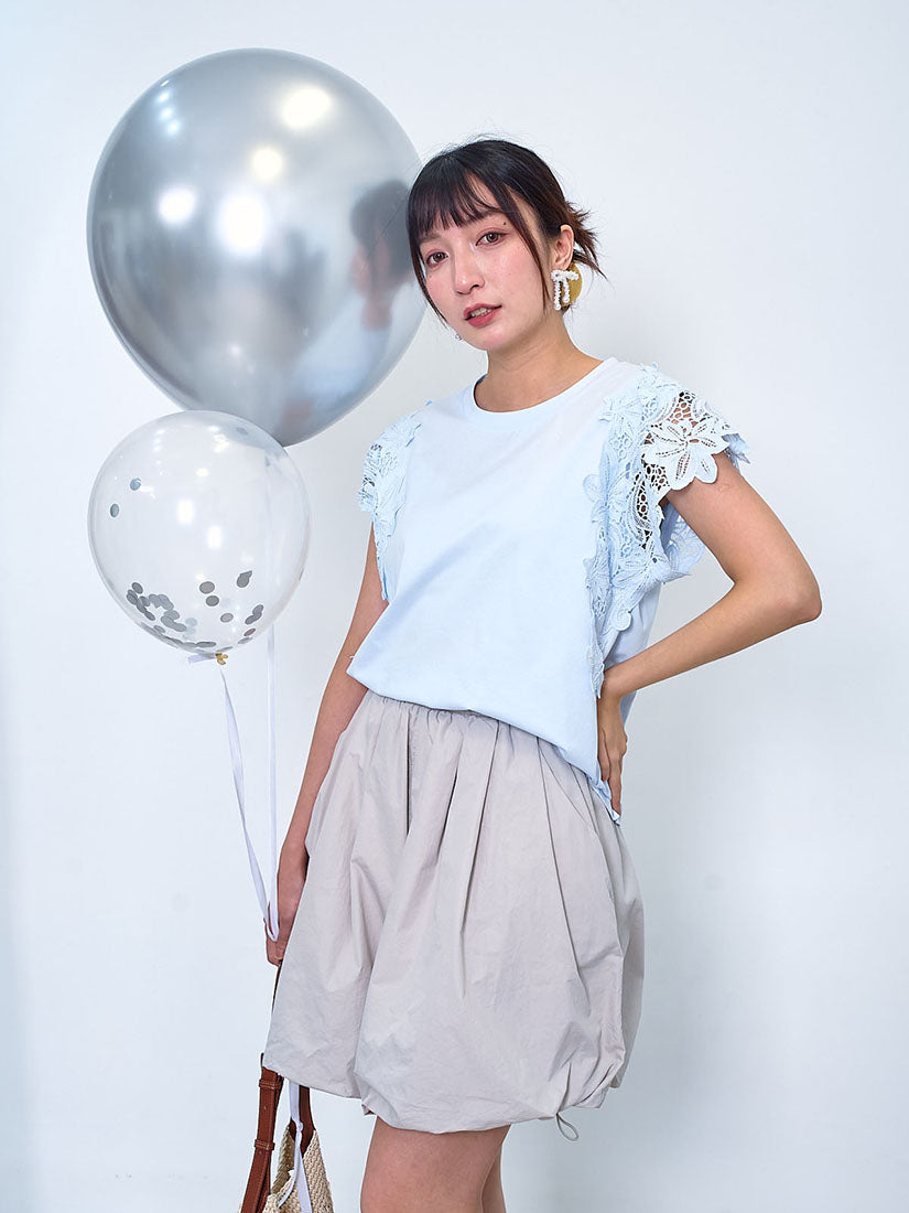 Lace Trim Tee (2 Colours)