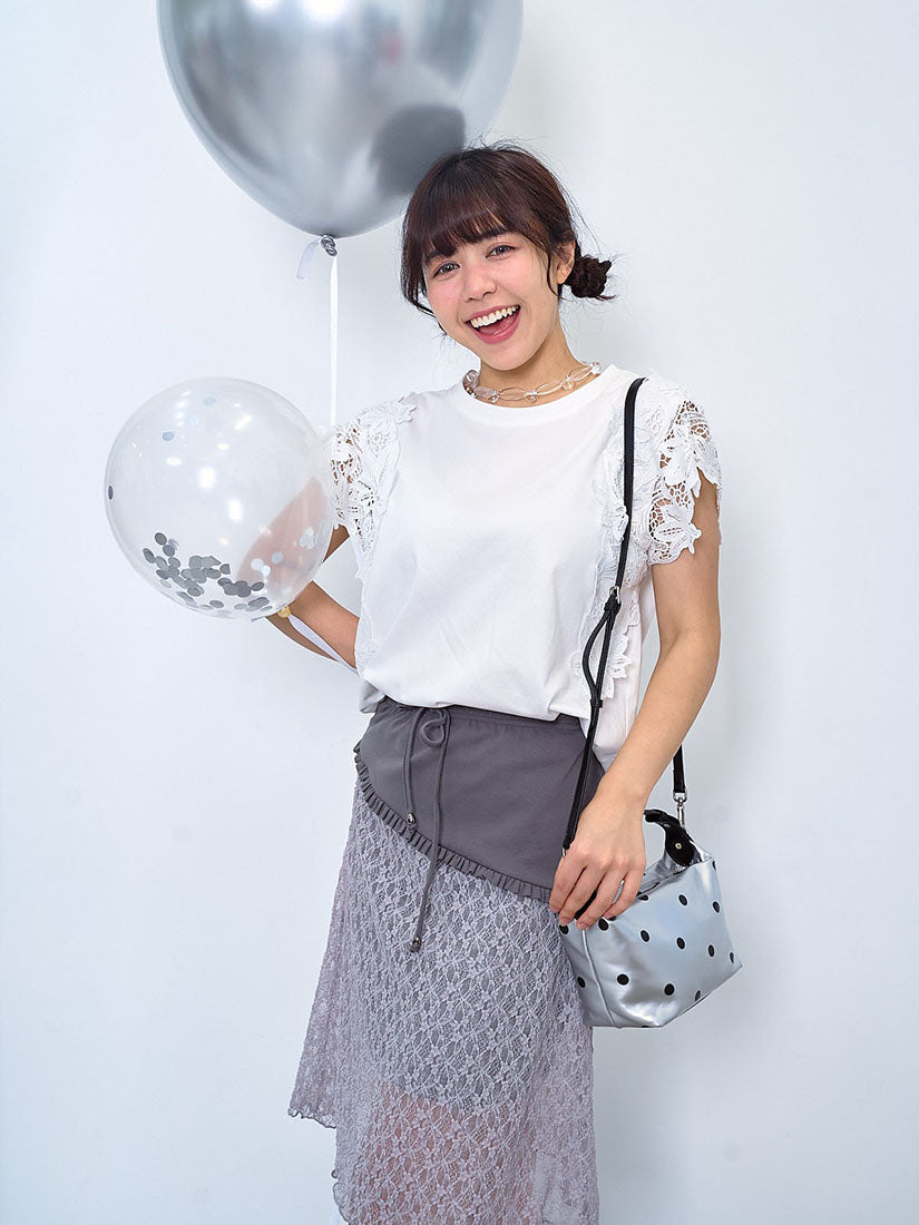 Lace Trim Tee (2 Colours)