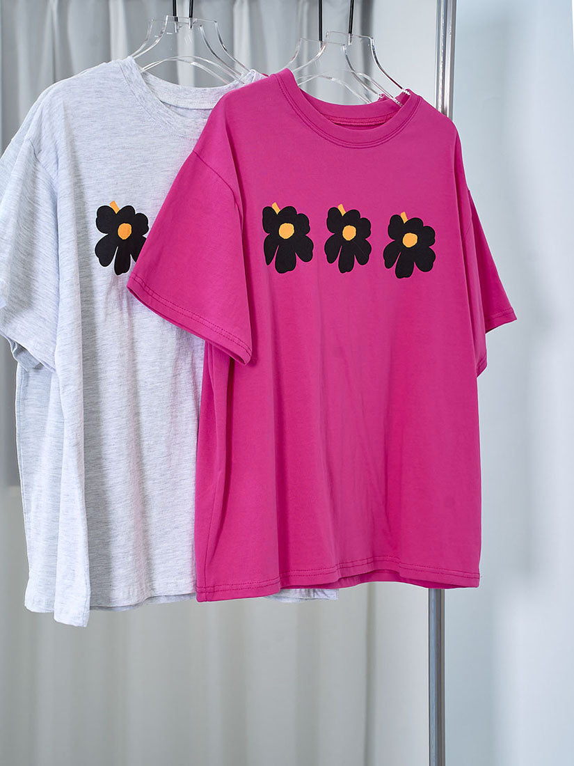 Unikko Flower Printed Tee (2 Colours)
