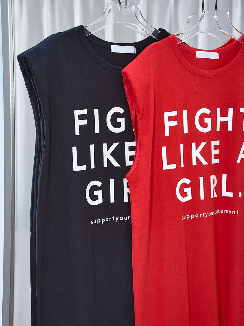 'Fight Like A Girl' Tee Dress (2 Colours)