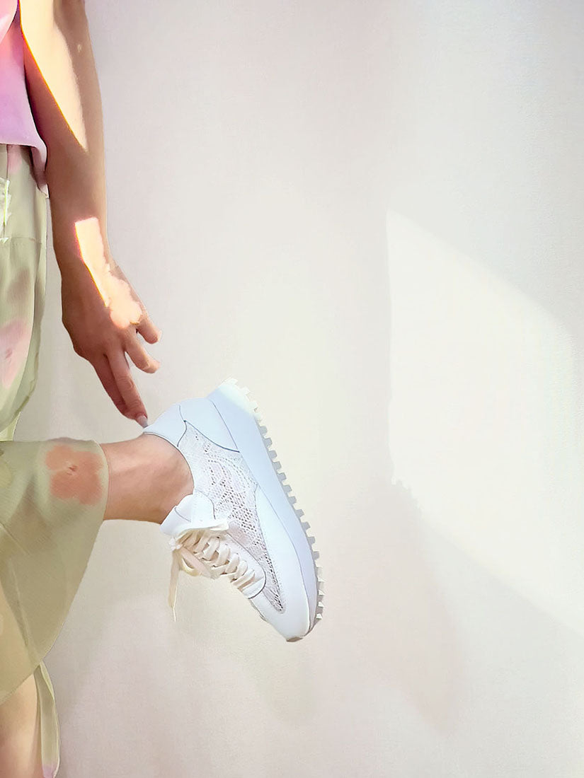 Lace Trim Trainers (2 Colours)