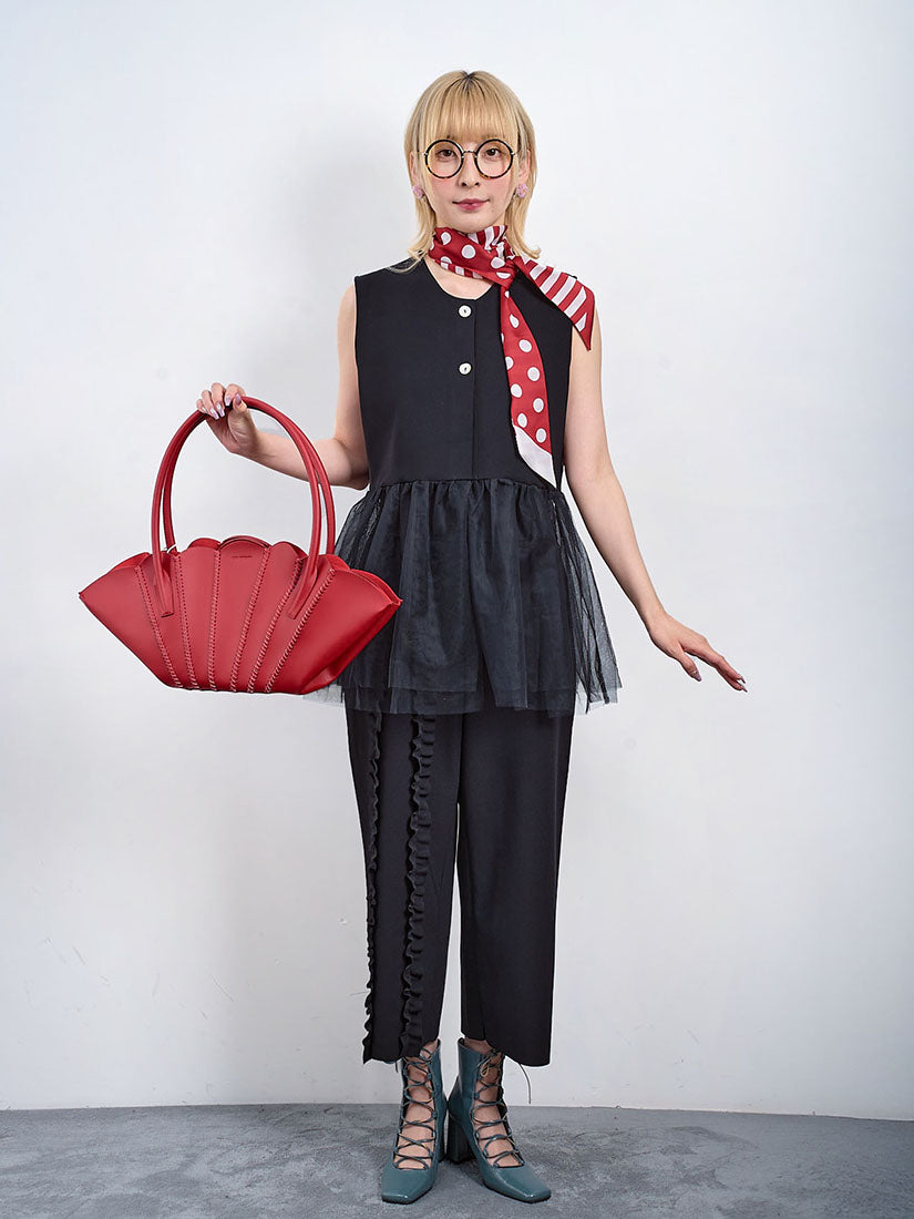 Polka Dot Striped Printed Scarf (2 Colours)
