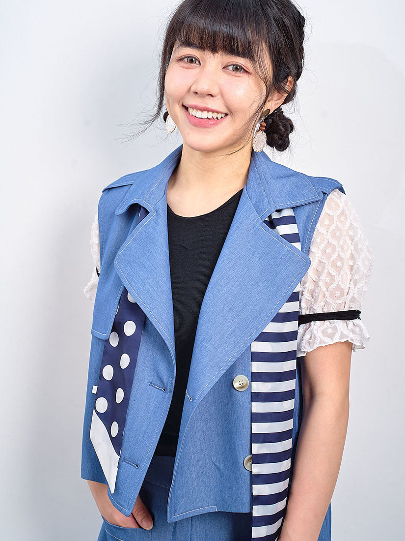 Polka Dot Striped Printed Scarf (2 Colours)