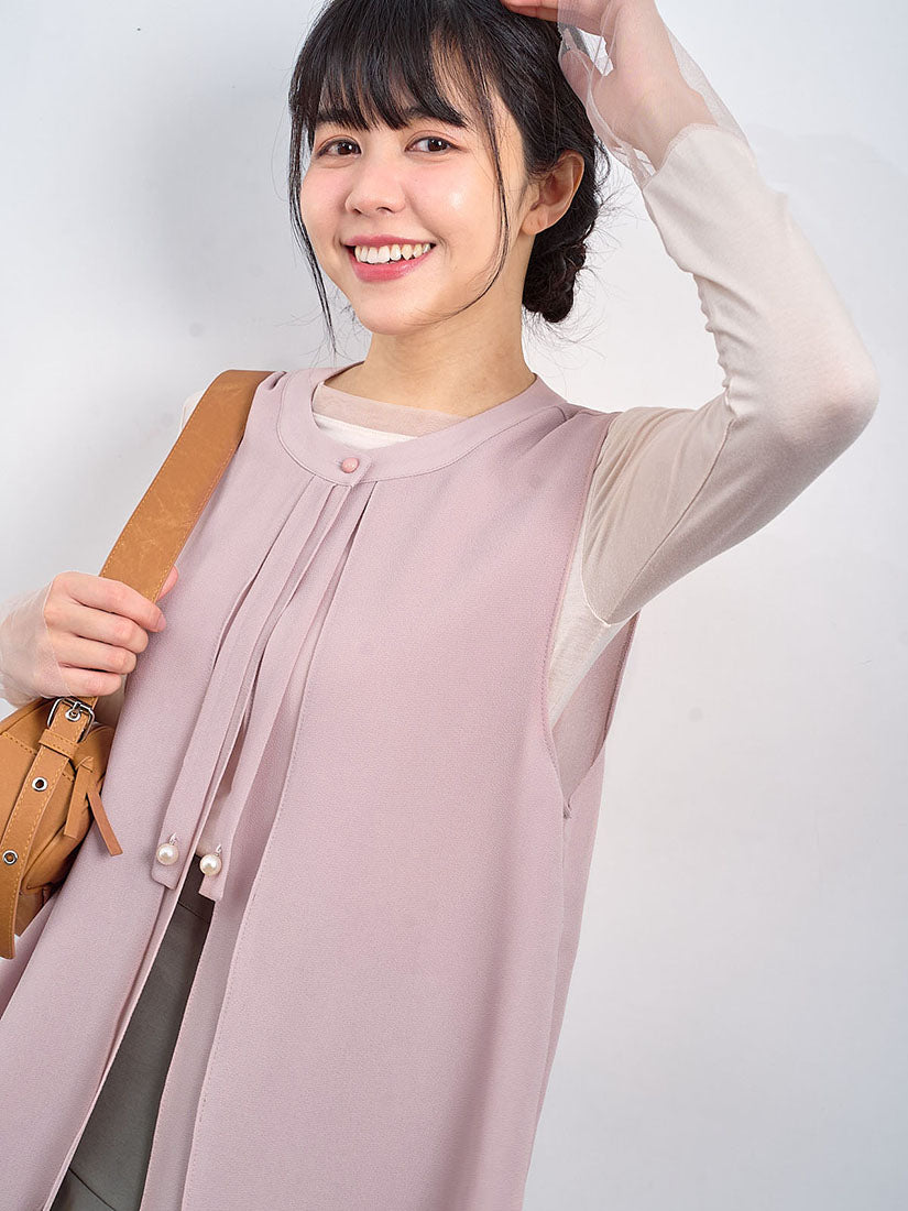 See-Through Layered Vest Jacket (2 Colours)