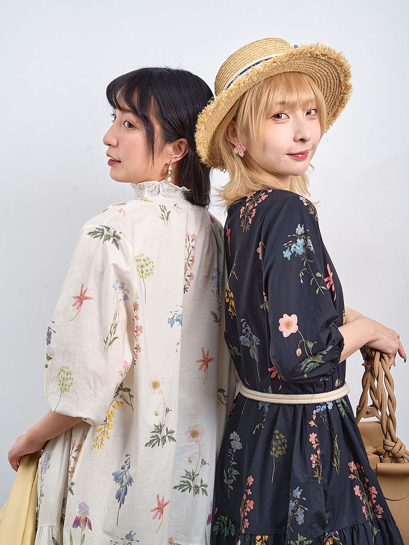 Floral Printed Button Up Shirt Dress (2 Colours)