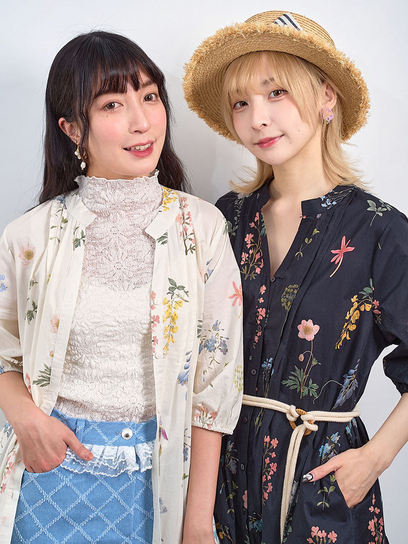 Floral Printed Button Up Shirt Dress (2 Colours)